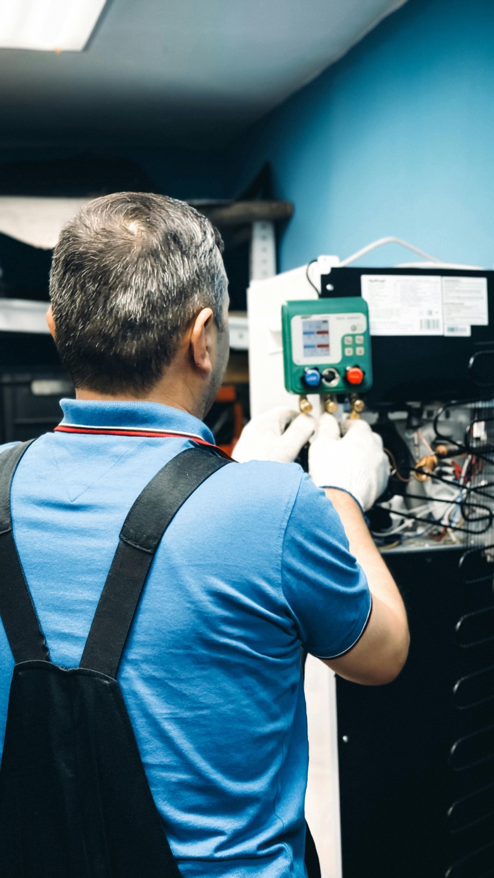 County Appliance Repair technician at work